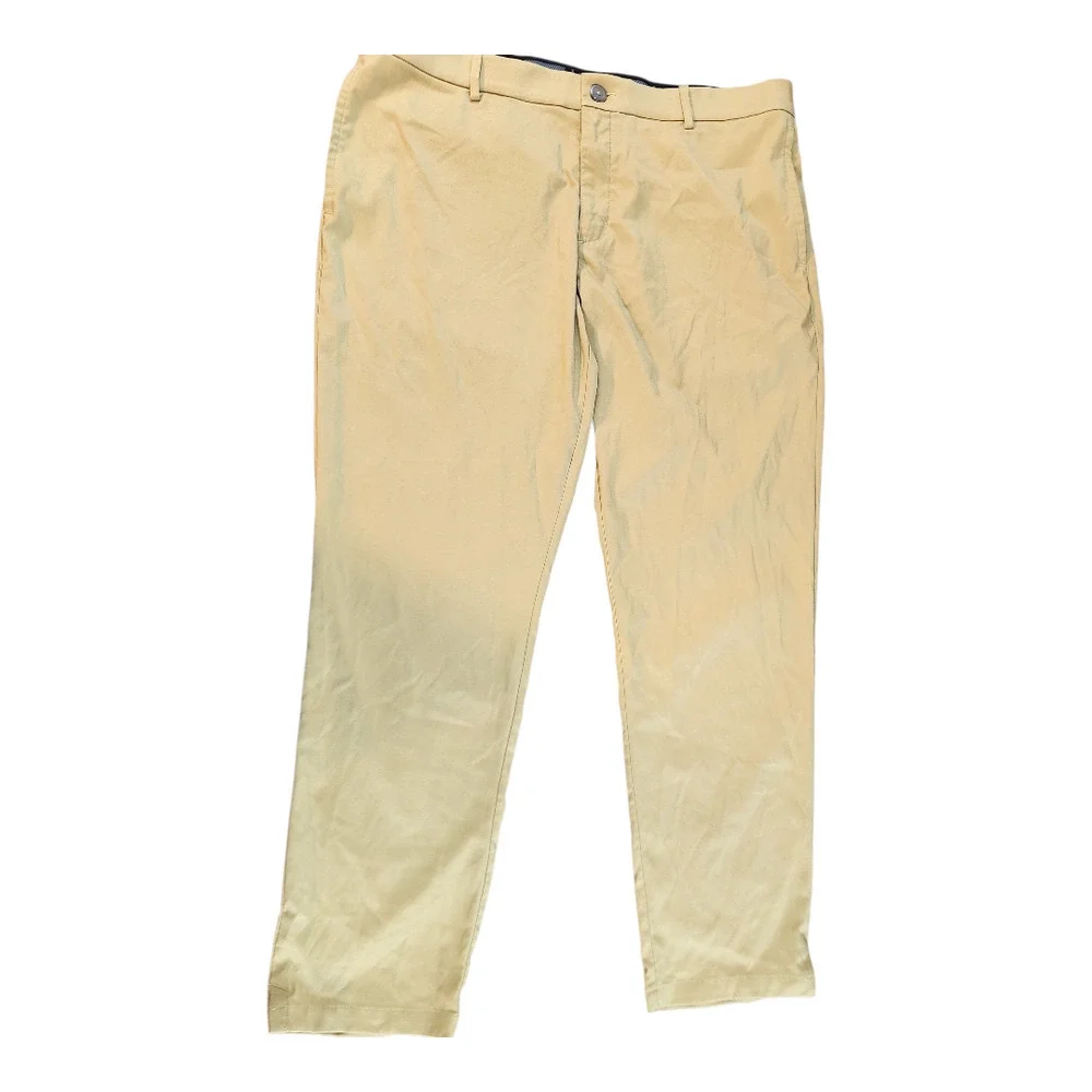 Nike Golf pants dri-fit‎ mens sz 38 x 30 yellow pockets button zip closure